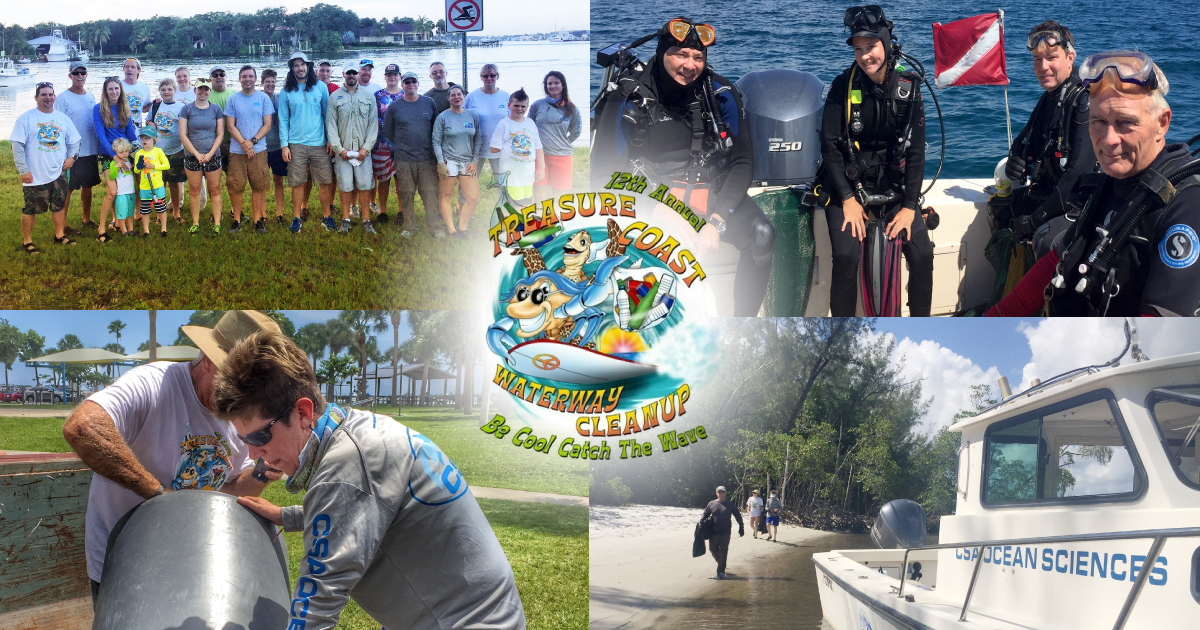 CSA Ocean Sciences, OSI and TSC Team Up For Beach Clean Up